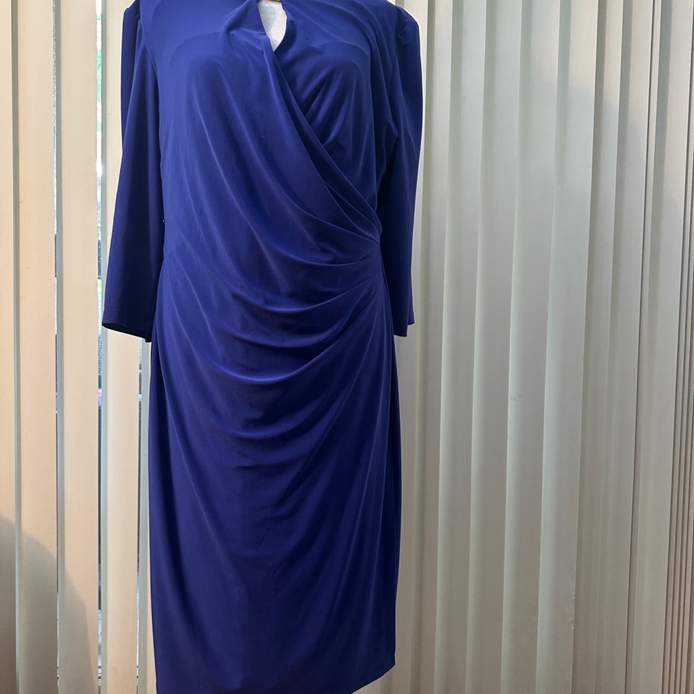 Ralph Lauren Royal Blue Long Sleeve Dress